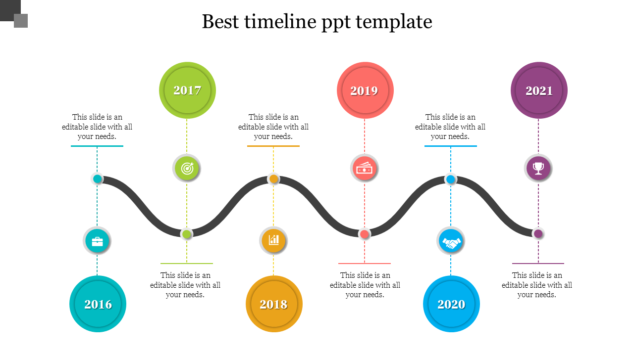 best timeline ppt template